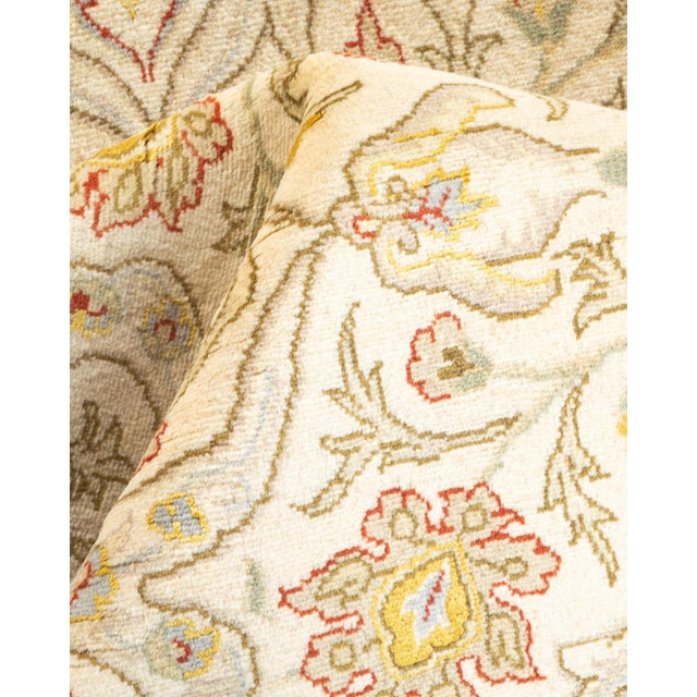 Textile Mogul, One-of-a-Kind Hand-Knotted Area Rug - Ivory, 4' 2" x 6' 5" For Sale - Image 7 of 8