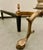 Metal Machine Age Bronze & Iron Andirons For Sale - Image 7 of 7