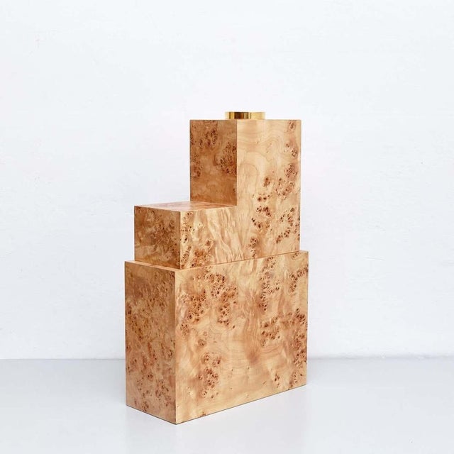 1990s Twenty-Seven Woods Chinese Artificial Flower Vase attributed to Ettore Sottsass, 1995 For Sale - Image 5 of 18