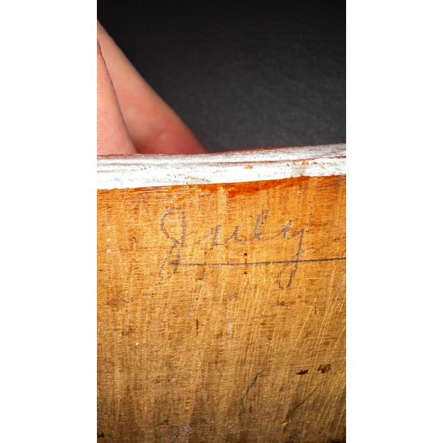 Antique Primitive Wooden Thermometer Dated July 27 1901 | Rustic Folk Art Cabin Decor | Early Americana For Sale - Image 12 of 12