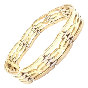 Vintage Bvlgari Bulgari Yellow Gold Link Bracelet