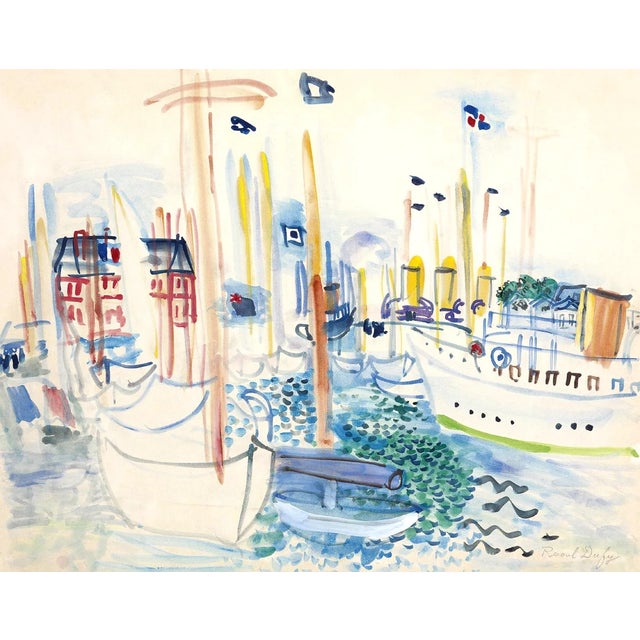 Title: Bateaux dans le bassin de Deauville Artist: Raoul Dufy Country: France Medium: Giclee Marks: Not signed Numbered...