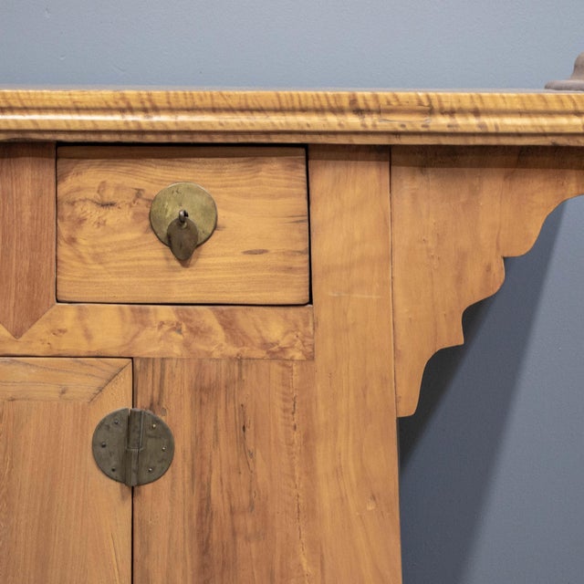 Late 20th Century Chinese Elm & Mixed Hardwood Console / Sideboard For Sale - Image 9 of 14