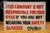 Metal Vintage Hand-Painted Metal Industrial Workplace Safety Glasses Liability Sign For Sale - Image 7 of 7