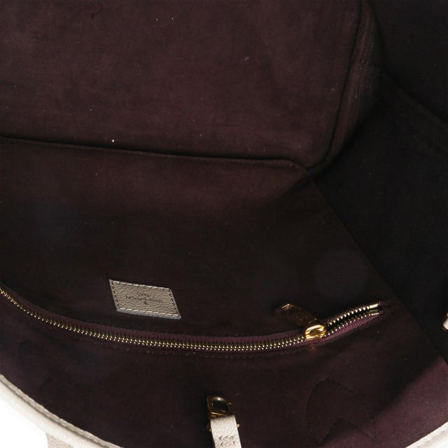 Gray Turtledove Giant Monogram Empreinte Neverfull MM For Sale - Image 8 of 8