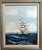 Original Oil Painting by Listed Artist Hewett R. Jackson (1914–2007) – Sailing Ship at Sea Framed Maritime Seascape |...