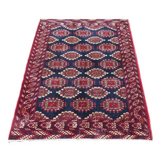 1960s Vintage Turkish Handknotted Area Rug - 47"x59" For Sale