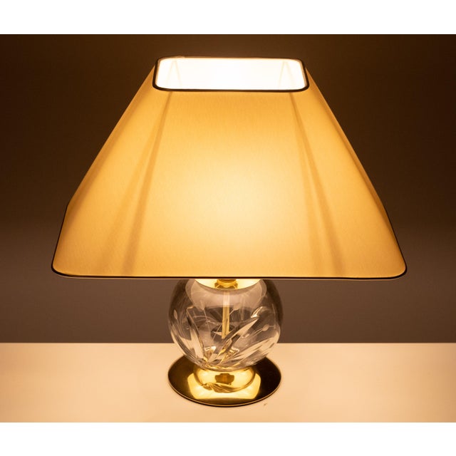 Hollywood Regency German Crystal Ball Table Lamp, 1970s For Sale - Image 8 of 13