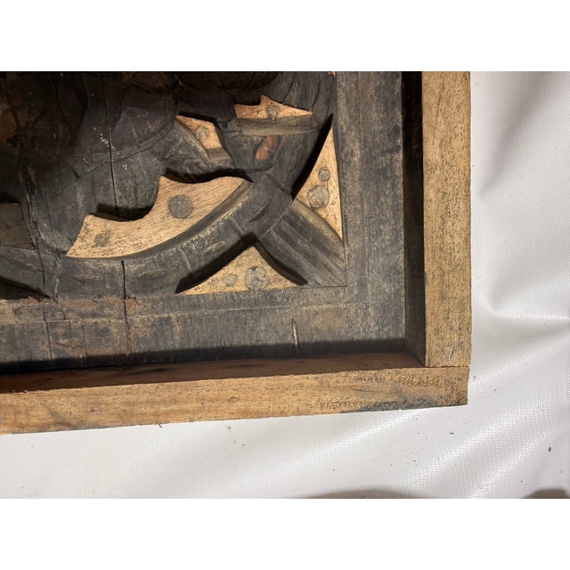 Wood Ganesh Wood Wall Art 1 / 2 For Sale - Image 7 of 9