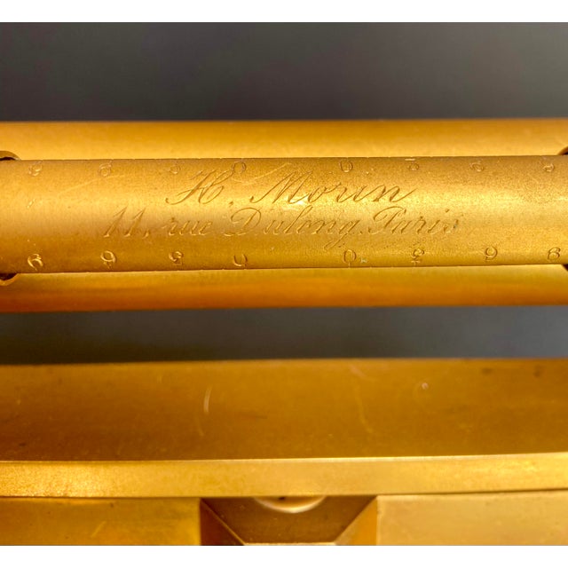 Industrial French Brass Theodolite by H. Morin Paris, Late 19th Century For Sale - Image 3 of 10