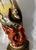 Sculptural Ceramic Dragon Table Lamp With Applied Flowers and Pierced Metal Base For Sale - Image 4 of 9