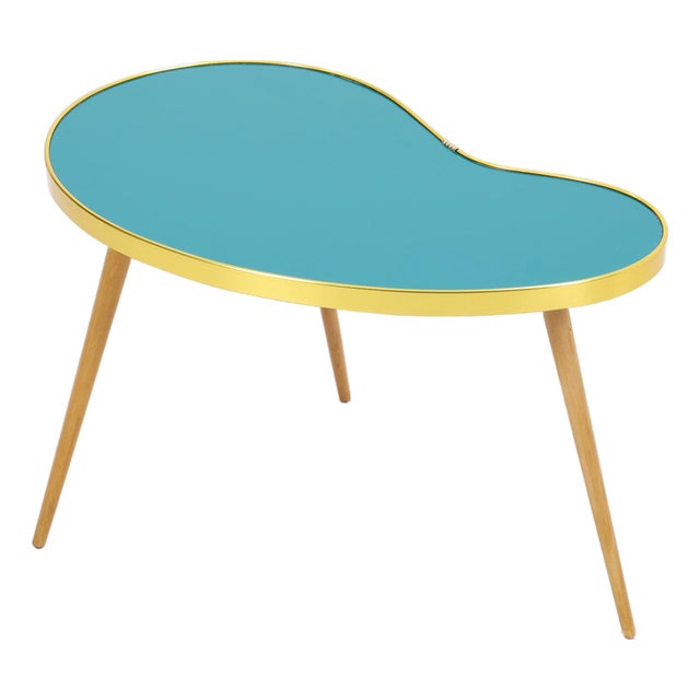 Vintage Kidney-Shaped Table, 1960s For Sale