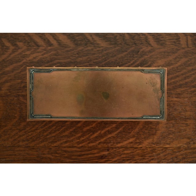 Early 20th Century Silver Crest Arts & Crafts Sterling Silver on Bronze Cigar Box or Humidor For Sale - Image 5 of 13