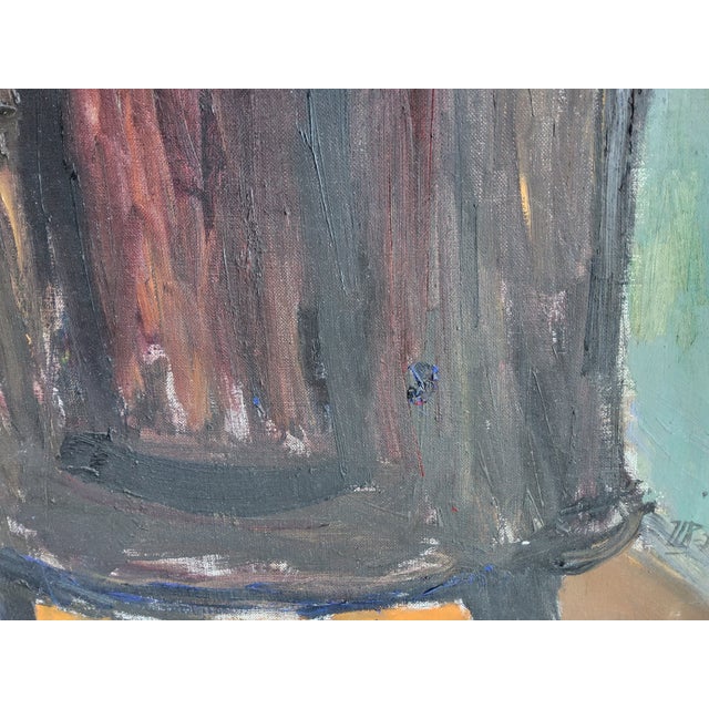 1975 Mid Century Scandinavian Interior Still Life Painting by Swedish Artist Ulla Borgstrom For Sale In Orlando - Image 6 of 16