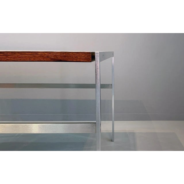 Vintage Wengé Wood and Steel Side Table by Preben Fabricius & Jørgen Kastholm for Bo-Ex, 1960s For Sale - Image 6 of 12