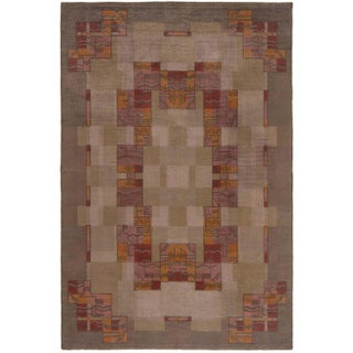 Doris Leslie Blau Vintage French Art Deco Rug For Sale