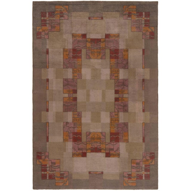 Doris Leslie Blau Vintage French Art Deco Rug For Sale