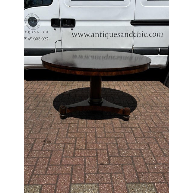 Regency Mahogany Mahogany Tilt Top Dining Table. For Sale - Image 14 of 16