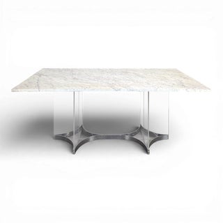 Large Table with Marble Top by Alessandro Albrizzi For Sale