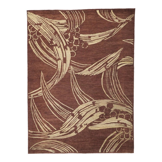Arts & Crafts Style Modern Area Rug, 08'07 X 11'07 For Sale