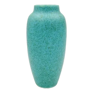 1930s English Pilkingtons Royal Lancastrian Green Vase With Mottled Matte Glaze