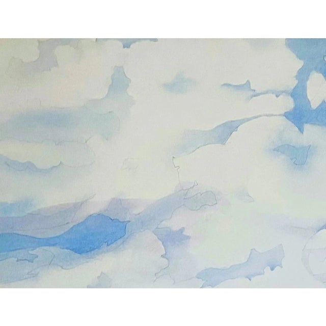 "Upstate Afternoon" Contemporary Abstract Mountain Landscape Watercolor Painting by Deborah Dorsey For Sale - Image 4 of 5
