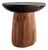 Round Side Table Crafted From Teak Wood, Modern Organic For Sale