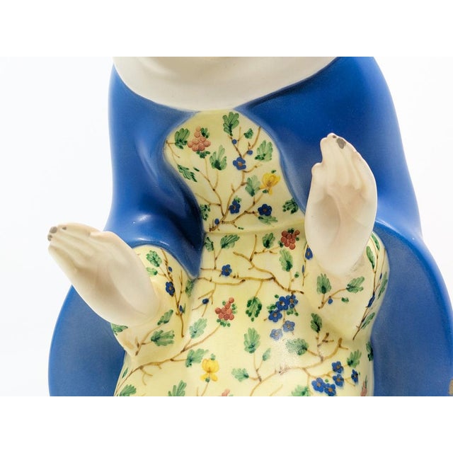 Ceramic Madonna Hand-Decorated by Paola Bologna for Lenci, Turin, 1935 For Sale - Image 6 of 18