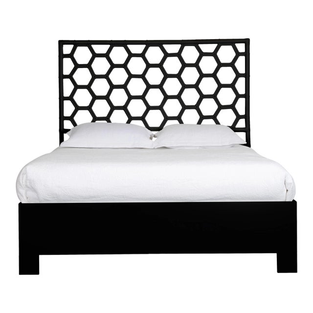 Honeycomb Bed Queen - Black For Sale