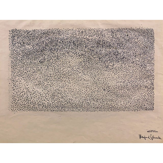 'Pointillist Abstract' by Manfred Schwartz, Paris, Étretat, New York, Whitney Museum, Museum of Modern Art, Pennsylvania Academy of the Fine Arts For Sale - Image 10 of 12