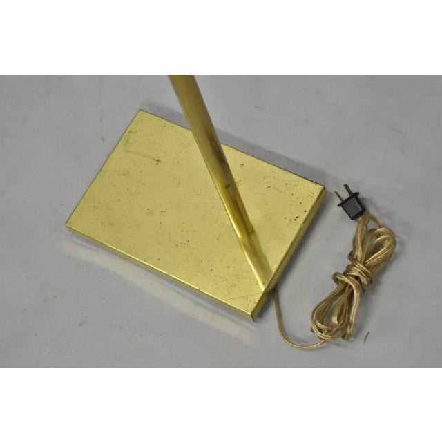 Late 20th Century Mid Century Modern Koch & Lowy Brass Pharmacy Reading Adjustable Floor Lamp For Sale - Image 10 of 15