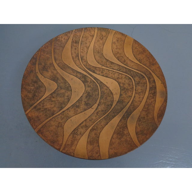 Psychedelic Copper Bowl, 1960s For Sale - Image 6 of 7