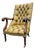 Victorian Leather Button-Back Armchair For Sale
