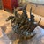 For your consideration, This large bronze sculpture is titled "Coming Through the Rye", depicting four cowboys on...