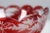 Beautiful glass set made of Bohemian glass. The set consists of a large ruby serving bowl, a small ruby glass and a small...
