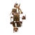 20thC .Mid-Century Modern Brutalist Wall Sculpture Is a Copper and Brass Art Piece Styled After Curtis Jere. For Sale