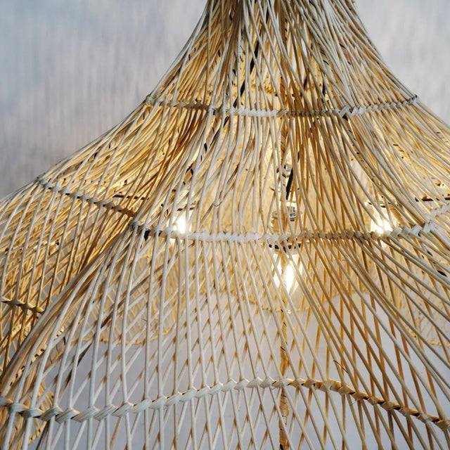 Matador Wicker Pendant Light Medium For Sale In Los Angeles - Image 6 of 12