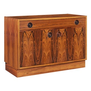 Scandinavian Modern Brazilian Rosewood Small Credenza For Sale