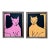 Pair of Original Cat Paintings by Max and Alma For Sale