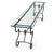 Mid-Century French Neo-Classical Style Wrought Iron Glass Top Console Table Credenza For Sale - Image 4 of 6