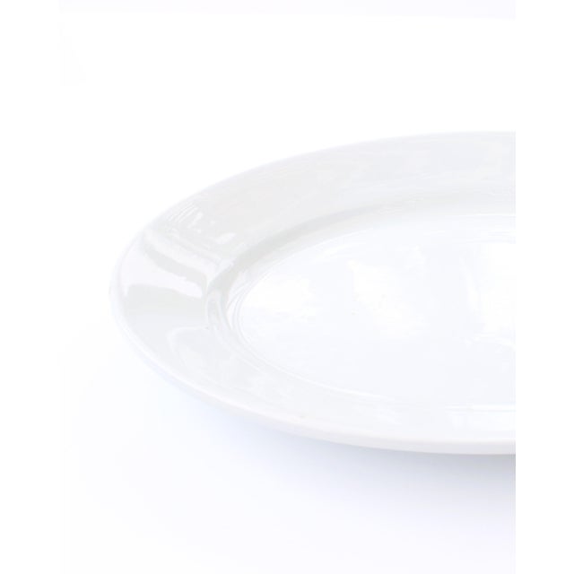 English oval ironstone platter, mfg 1861-1910 dates Stamped verso H. Alcock & Co.