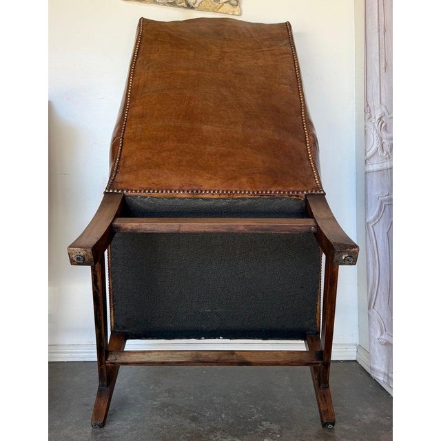 Georgian Wingback Armchairs, Leather Upholstery, Circa 1940s For Sale - Image 10 of 17