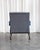 Italian Grey and Blue Armchair, 1960s For Sale - Image 4 of 5