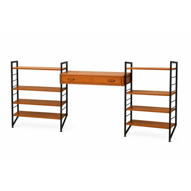 Ladderax Teak Modular Desk and Shelving System from Staples, England, 1960s For Sale - Image 4 of 4