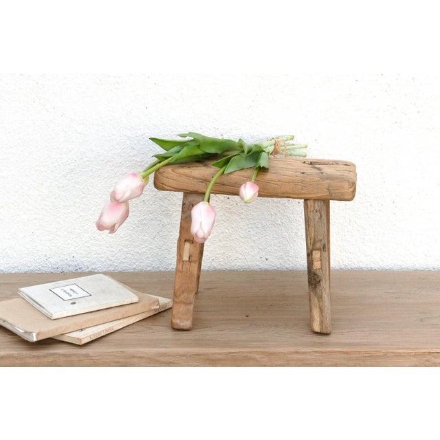 Vintage Small Country Milking Stool For Sale In Los Angeles - Image 6 of 6
