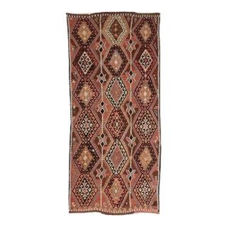 Vintage Turkish Kars Kilim Rug For Sale