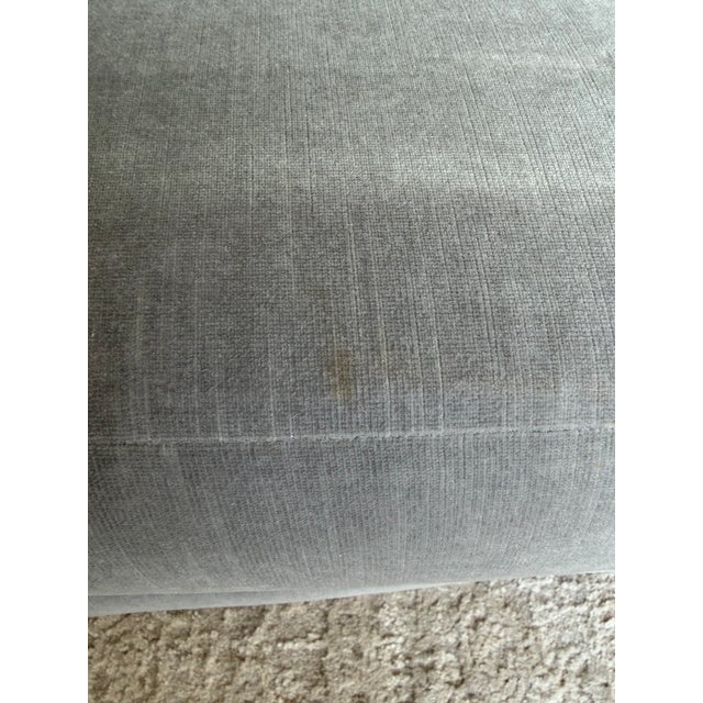 Rh Restoration Hardware Paget Wingback Chair in Velvet Fog For Sale - Image 14 of 18