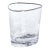 Aperitivo Triangular DOF Glass, Clear w/ Platinum Rim, Set of 4 For Sale