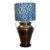 Vintage Moorish Frederic Cooper Hammered Copper & Brass Urn Table Lamp With Ikat-Style Shade For Sale