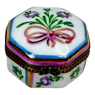 Vintage Octagonal Limoges Box For Sale